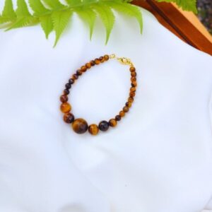 Pulseira Vênus com 29 Esferas Olho de Tigre. - Image 2