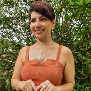 Colar Imperatriz- Pedra Quartzo Rosa - Imagem 2