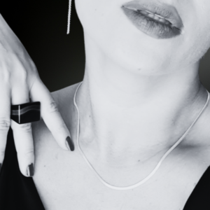 Colar Elegance com Pingente Ônix Sardônix corrente em Prata - Imagem 3