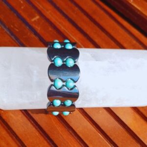 Pulseira de Hematita com Turquesa - Image 3