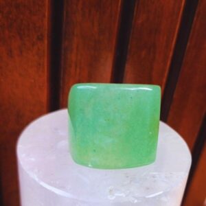 Anel de Jade verde 100% Pedra natural - Image 1