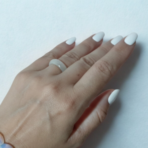 Anel de Jade Branco 100% Pedra natural - Imagem 2