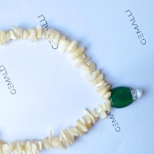 Choker de Jade Esmeralda e Madrepérola - Imagem 2