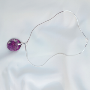 Colar Mistério- Lamina Fina e Geodo de Ágata - Imagem 2