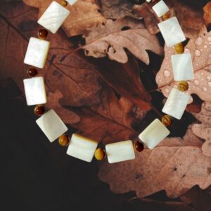 Choker- Madrepérolas e Olho de Tigre - Imagem 3