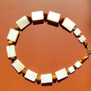 Choker  Harmonia- Madrepérola e Olho de Tigre - Imagem 2