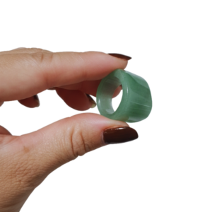 Anel de Jade verde 100% Pedra natural - Imagem 1