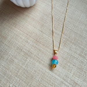 Colar- Água-marinha e jade Goiaba - Imagem 3