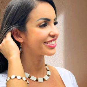 Choker  Harmonia- Madrepérola e Olho de Tigre - Imagem 1